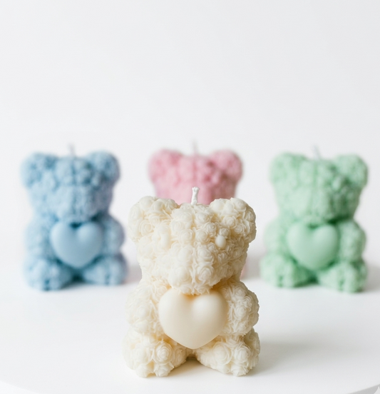 Kerze Flori Teddy aus Sojawachs