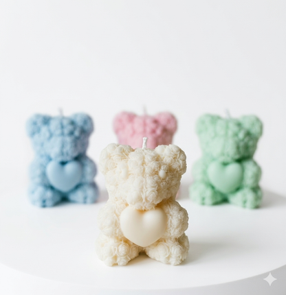 Mini Geschenk mit Personalisierung |   Kerzen Teddybär