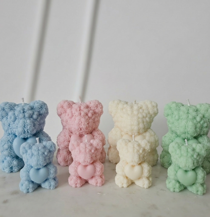 Kerze Flori Teddy aus Sojawachs