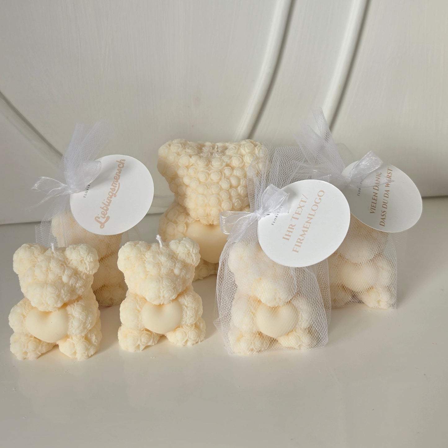 Mini Geschenk mit Personalisierung |   Kerzen Teddybär