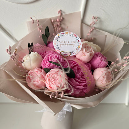 Blumenstrauß mit Personalisierung FloriPfing