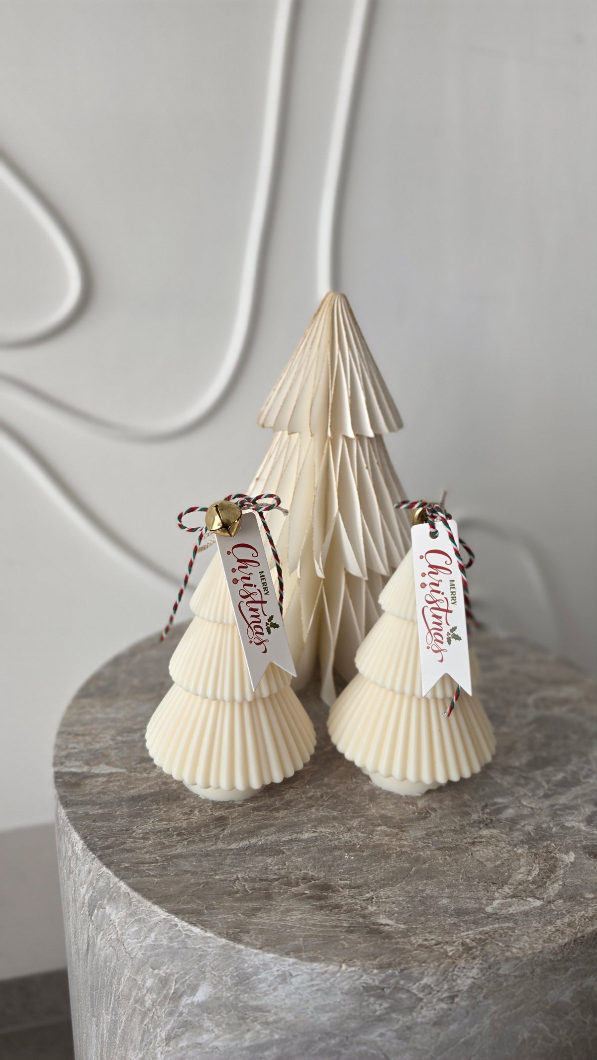 Weihnachtskerze Tannenbaum Sojakerze