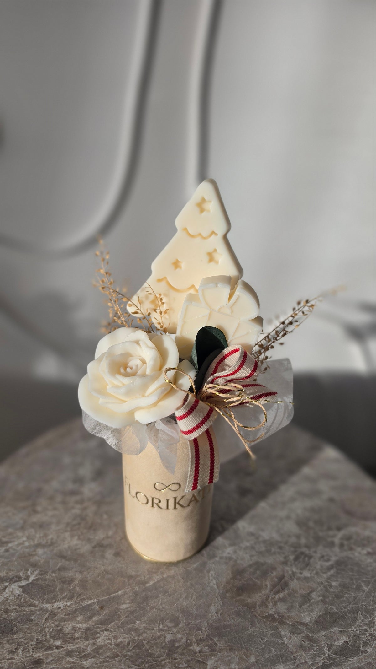 Weihnachtsdeko Box Melts  Merry Christmas Krem