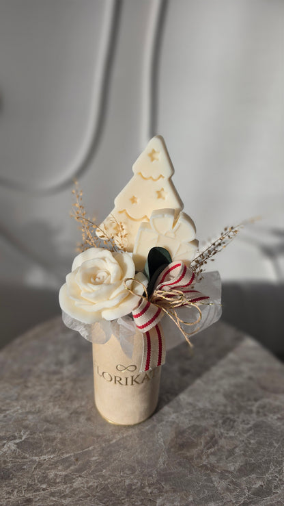 Weihnachtsdeko Box Melts  Merry Christmas Krem