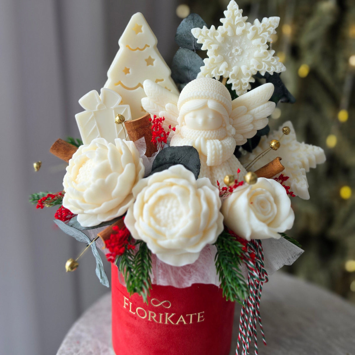 Weihnachtsdeko  Rot Box Melts Sojawachs