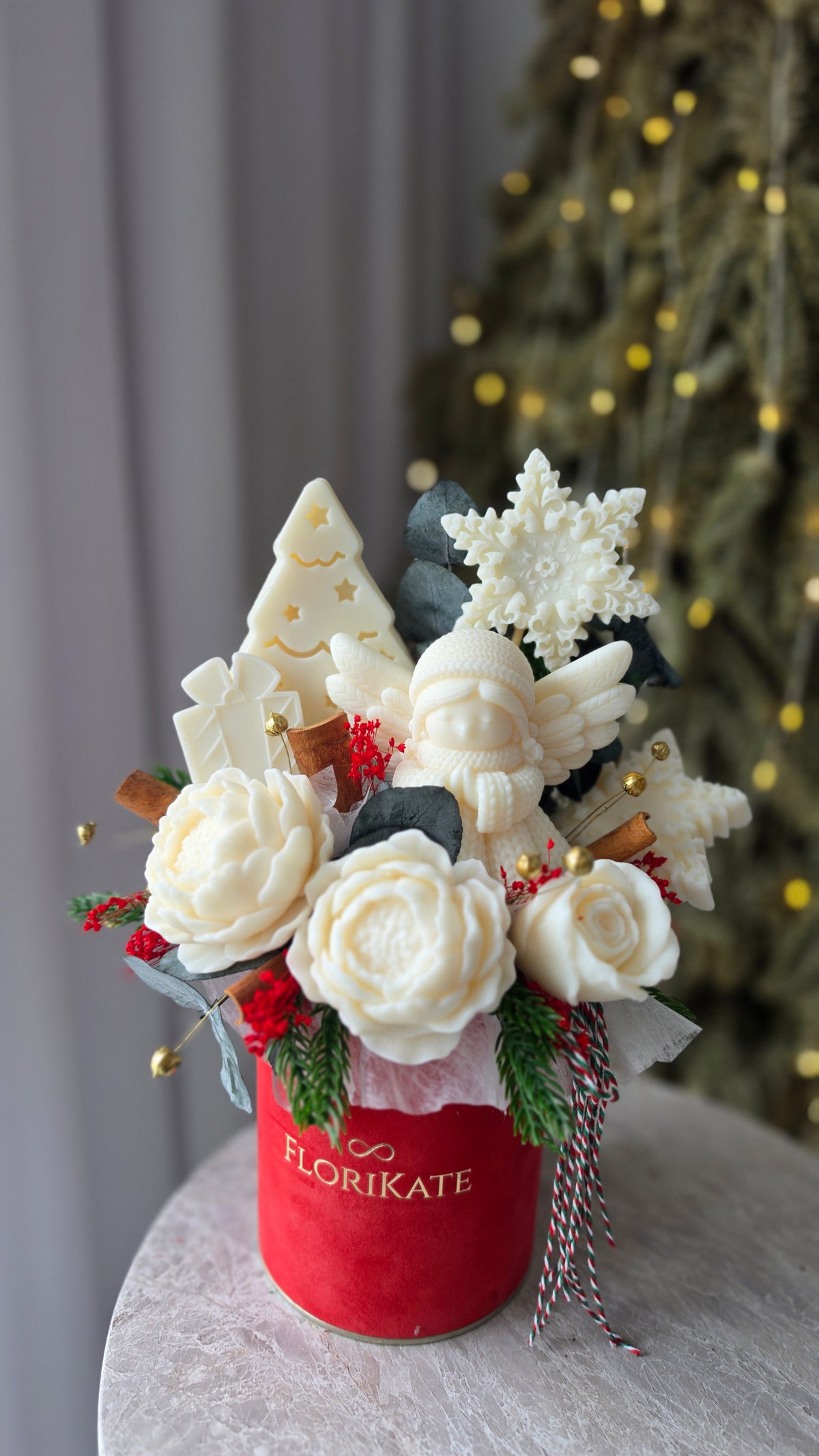Weihnachtsdeko  Rot Box Melts Sojawachs