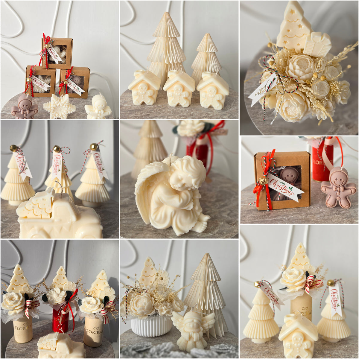 Weihnachtsdeko Box Melts Sojawachs Tischdeco